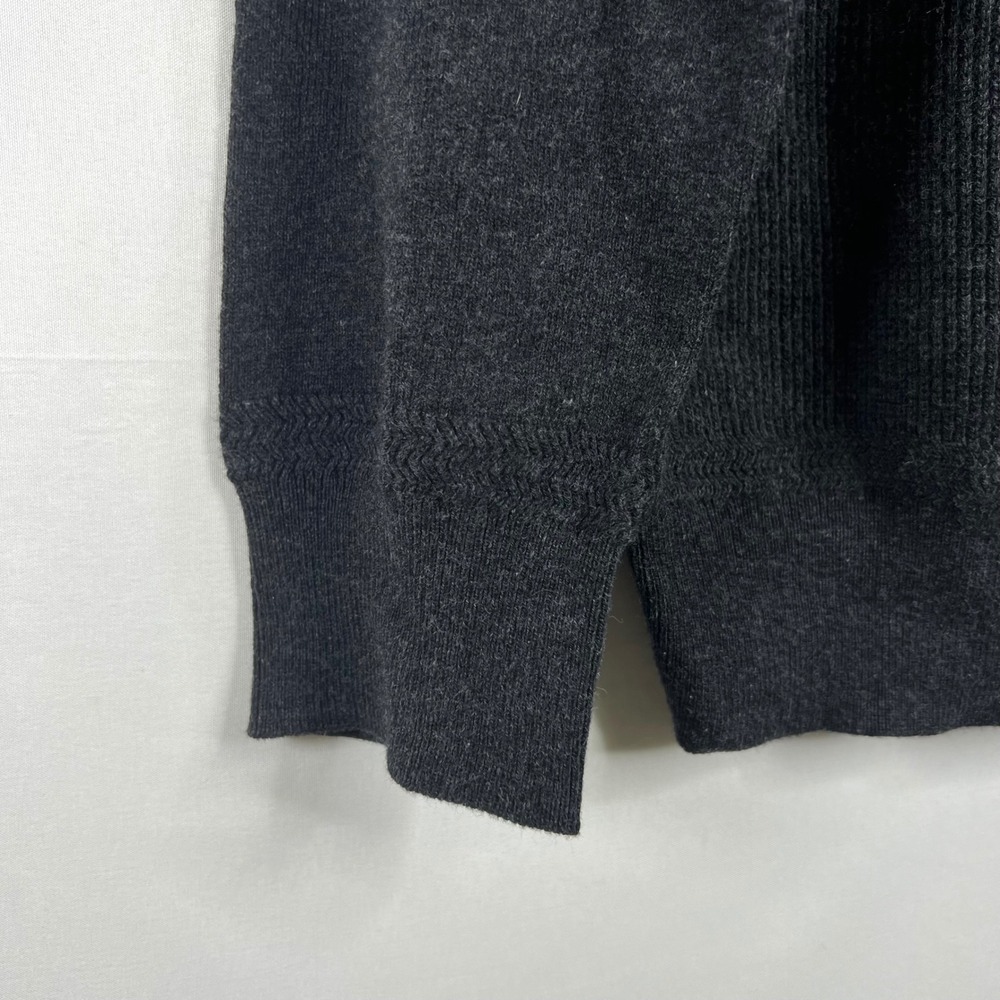 Marc Anthony Charcoal Crewneck Sweater Mens Large Slim Fit Luxe Tuck Stitch Crew - Picture 8 of 12